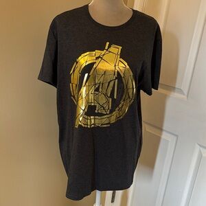 Avengers NWT Gold and Black Graphic T-Shirt